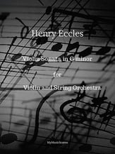 Eccles Violin Sonata in G minor Orchestra sheet music cover